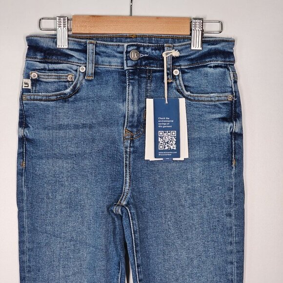 Lovers and Friends Ricky‎ Low-Rise Distressed Skinny Jeans Blue Women 23 NWT - Picture 10 of 16